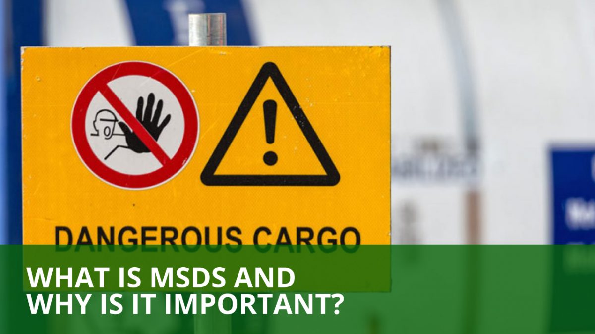 why is an msds document important