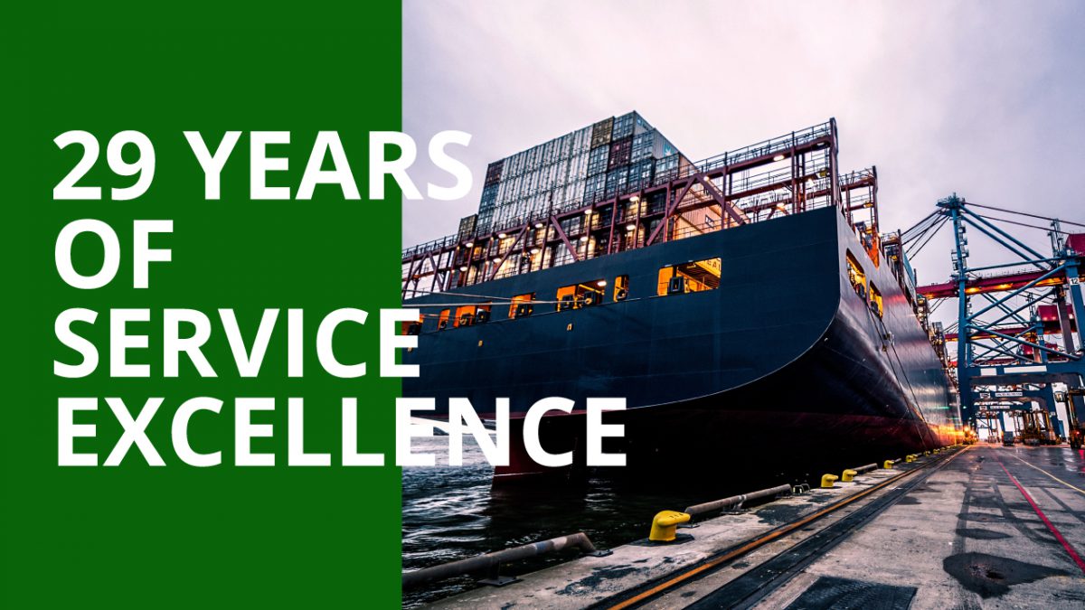 29 years of service excellence