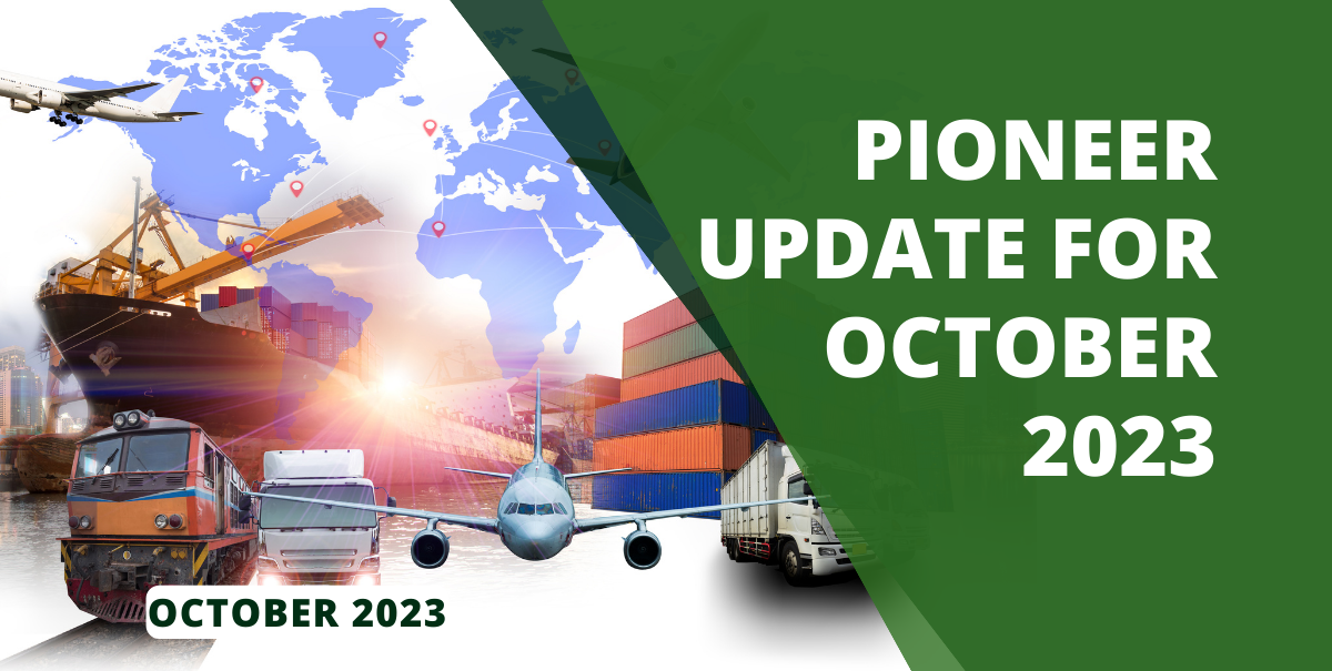 Pioneer Update for October 2023