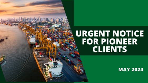 Urgent Notice For Pioneer Clients