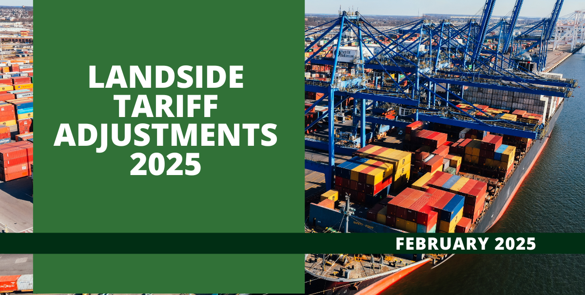 Landside Tariff Adjustments 2025